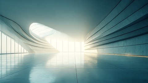 chris nun an abstract architectural space symbolizing ambient