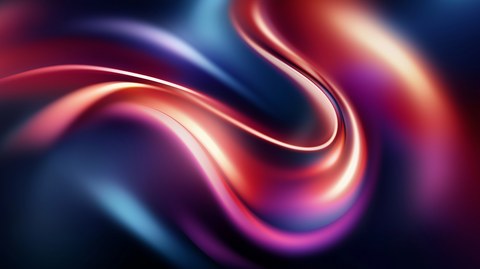 chris nun close up of abstract 3d gradient shapes made of red a